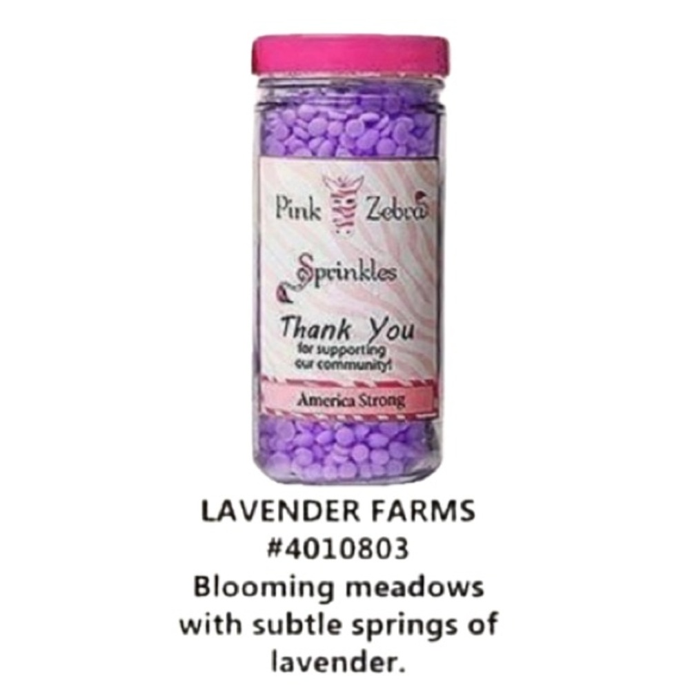 New lavender farms‎ pink zebra sprinkles